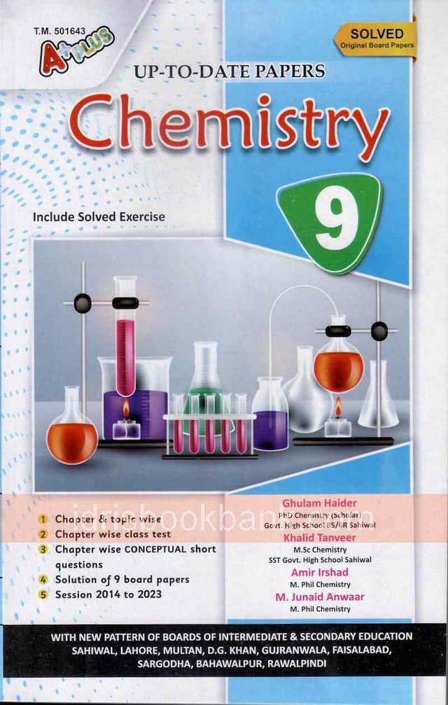 A+PLUS UP TO DATE MODEL PAPER CHEMISTRY 9